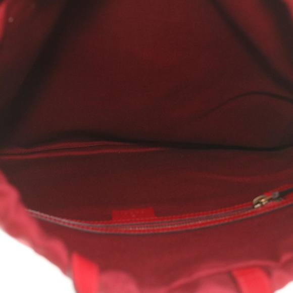 GUCCI Web Sherry Line Backpack Canvas Tricolor Red Blue Green 473872 Auth am3970 - Picture 10 of 16